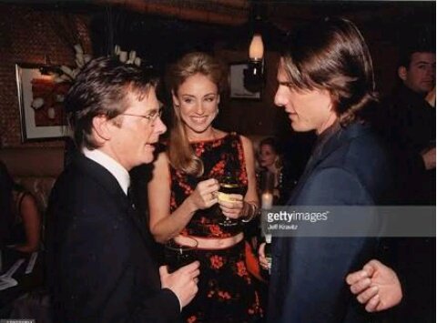 My two big idols actors #MichaelJFox #TracyPollan and #TomCruise in 54th Annual Golden Globe Awards