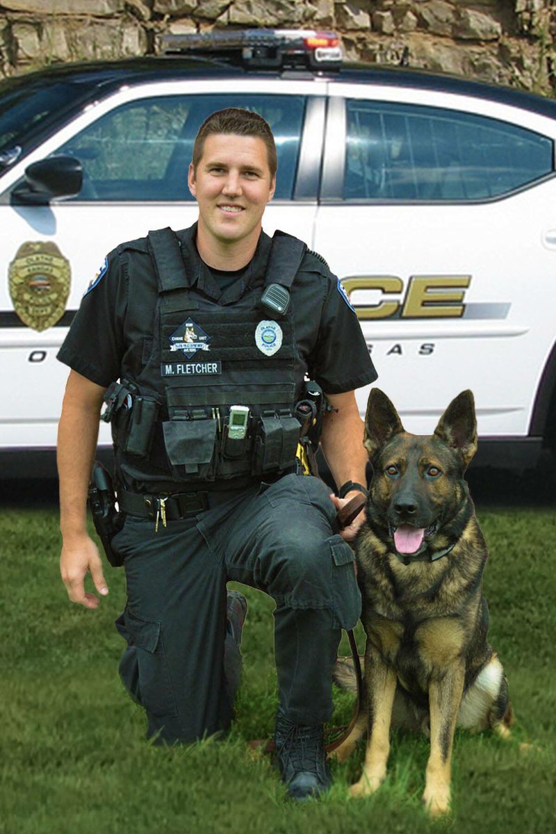 OlathePolice's tweet photo. Congratulations to K9 Kobi who retired last week after 3 years of service to the city of Olathe. Kobi will be enjoying retirement in the home of one of our K9 officers. Enjoy your well-deserved retirement Kobi! #k9 #policedog https://t.co/qHGeoffeew