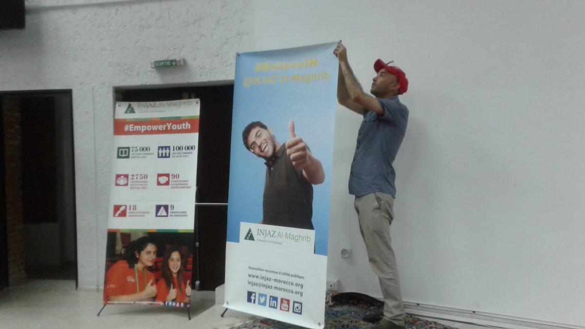 INJAZ_MOROCCO's tweet photo. [#INJAZMarrakech] #JourJ-1 les préparatifs de la #compétition de #Marrakech avancent. La #Team #Marrakchie est prête pour #demain! #Bonne #chance aux #JuniorEntreprises et que le meilleur gagne!

#Staytuned #Allinvolved #Allinspired #celebrateYouth #CelebrateInnovation #JoinINJAZ https://t.co/FeYaP92SyW