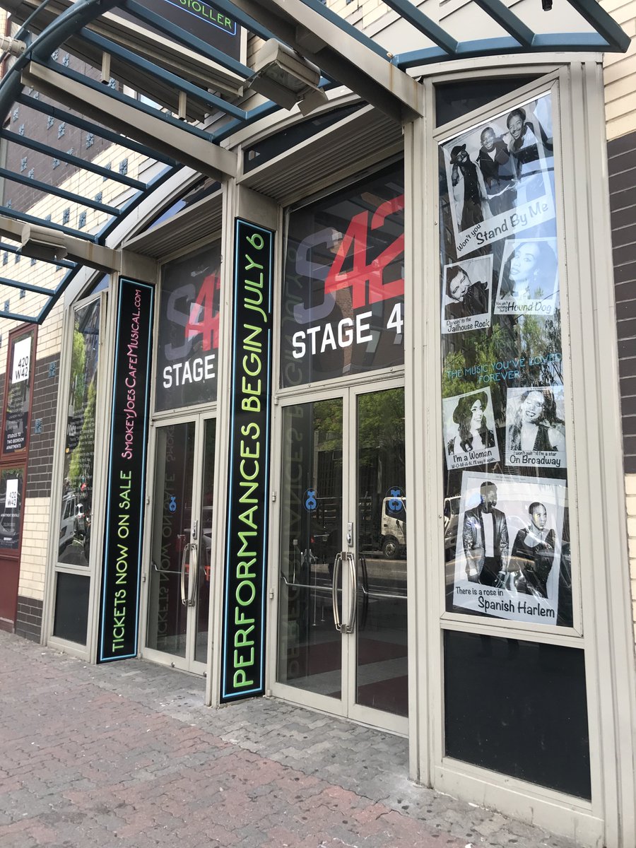 SmokeyJoesShow's tweet photo. The stage 42 box office is officially open! Head on down to our Neighborhood and get your tickets now - performances begin July 6! https://t.co/SPGdm3IPDC https://t.co/4nsNCMH5AX