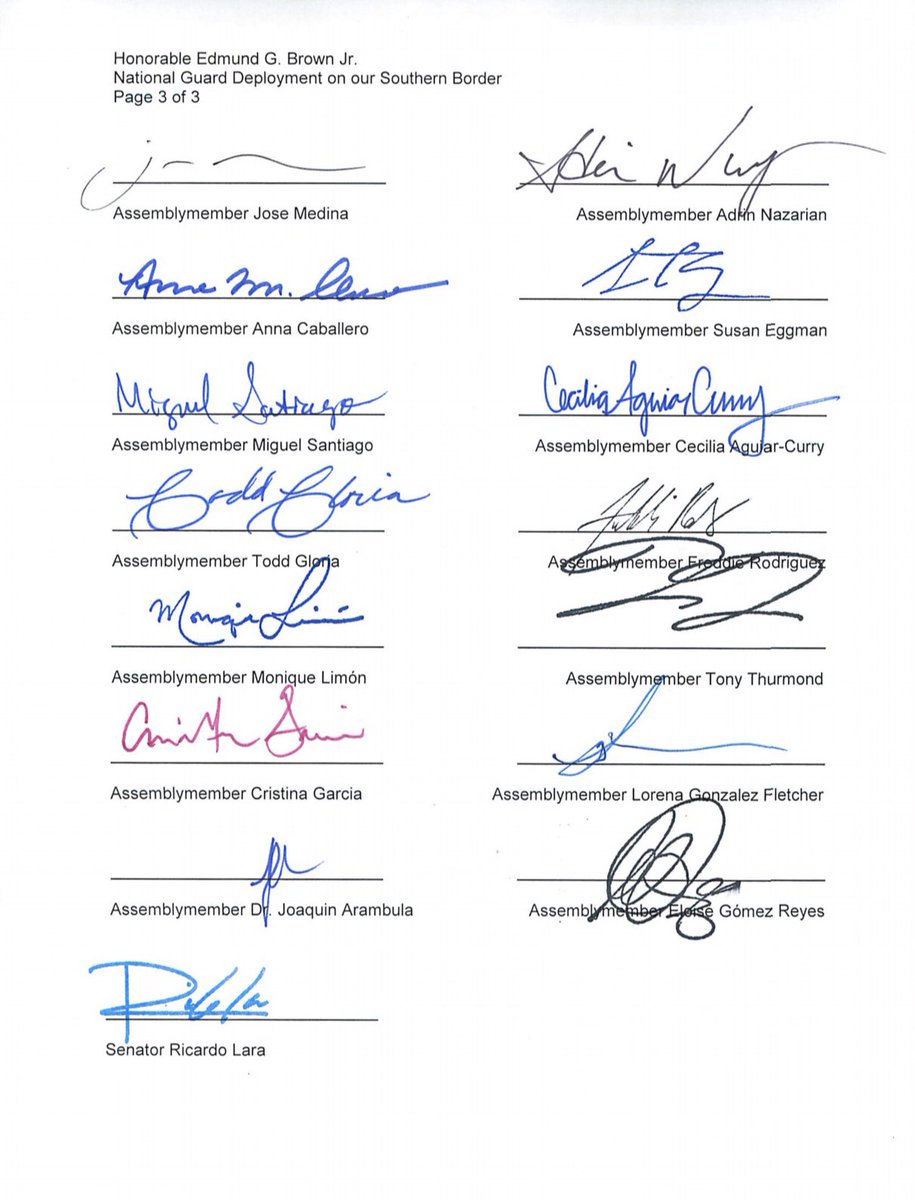 The Trump Admin is doubling down on its zero-tolerance immigration policy and threatens to incarcerate tens of thousands of immigrants, including children, at internment camps. Today we are strongly urging Governor Brown to recall the #CA National Guard from the border.