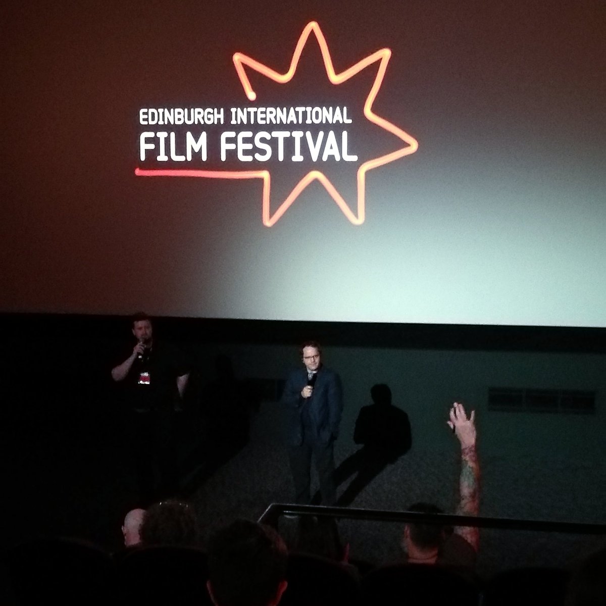 Great evening <a href="/edfilmfest/">Edinburgh International Film Festival</a> watching <a href="/PossumFilm/">Possum Film</a> - so intense!! Was great discussing the writing process developing short stories into film scripts and into films with writer/director <a href="/MrHolness/">Matthew Holness</a>! #independentfilm #filmfestival #writinginspiration