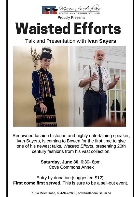 TourismBowen's tweet photo. Ivan Sayers is a fashion historian who specializes in the study of women’s, men’s, and children’s fashions from 1650 to the present. Sayers has one of the largest and most comprehensive collections of historic clothing in private hands in Canada. #fashion #ivansayers #vintage https://t.co/xe1INxaJ8e