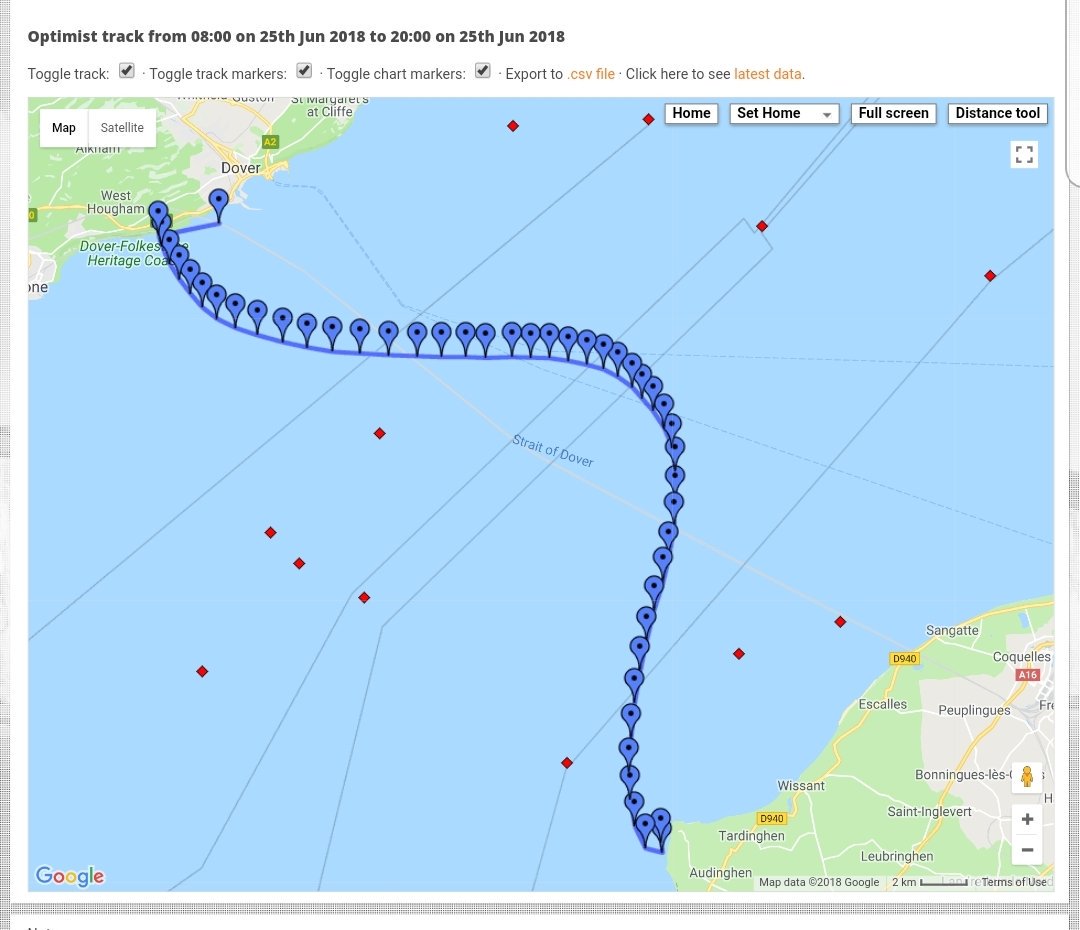 WellyOpenWater's tweet photo. The final route. We landed at Audignhen just south of Cap Gris Nez. https://t.co/I2mcyqhYrA