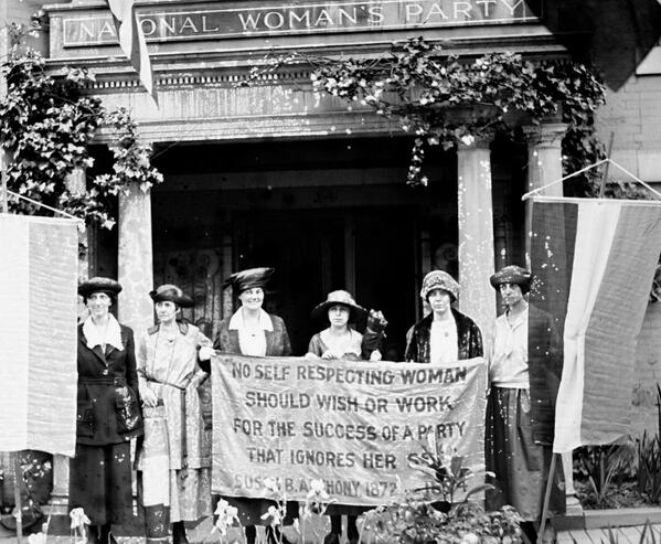 BeschlossDC's tweet image. Leaders of National Woman's Party in Chicago, this month 1920:
