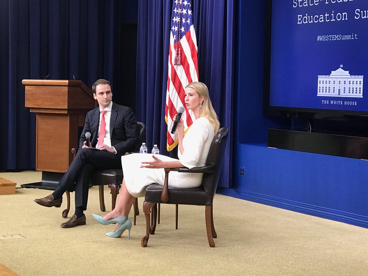 White House OSTP on Twitter: ".@POTUS's Tech Advisor Michael Kratsios and @ IvankaTrump kick off the State-Federal #STEMEd Summit with a fireside about  STEM, computer science, investing in the workforce of the future