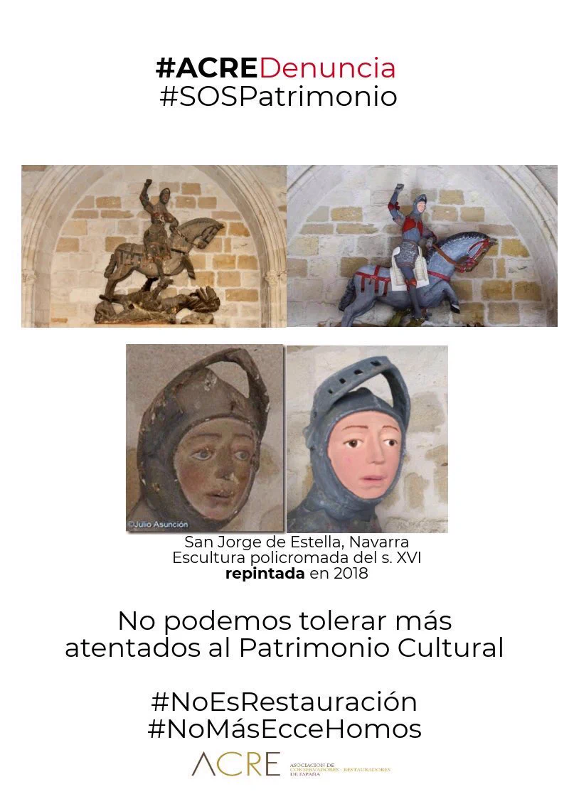 コレジャナイ感・・・　スペインの文化財を修復した結果がひどすぎるｗｗｗｗ