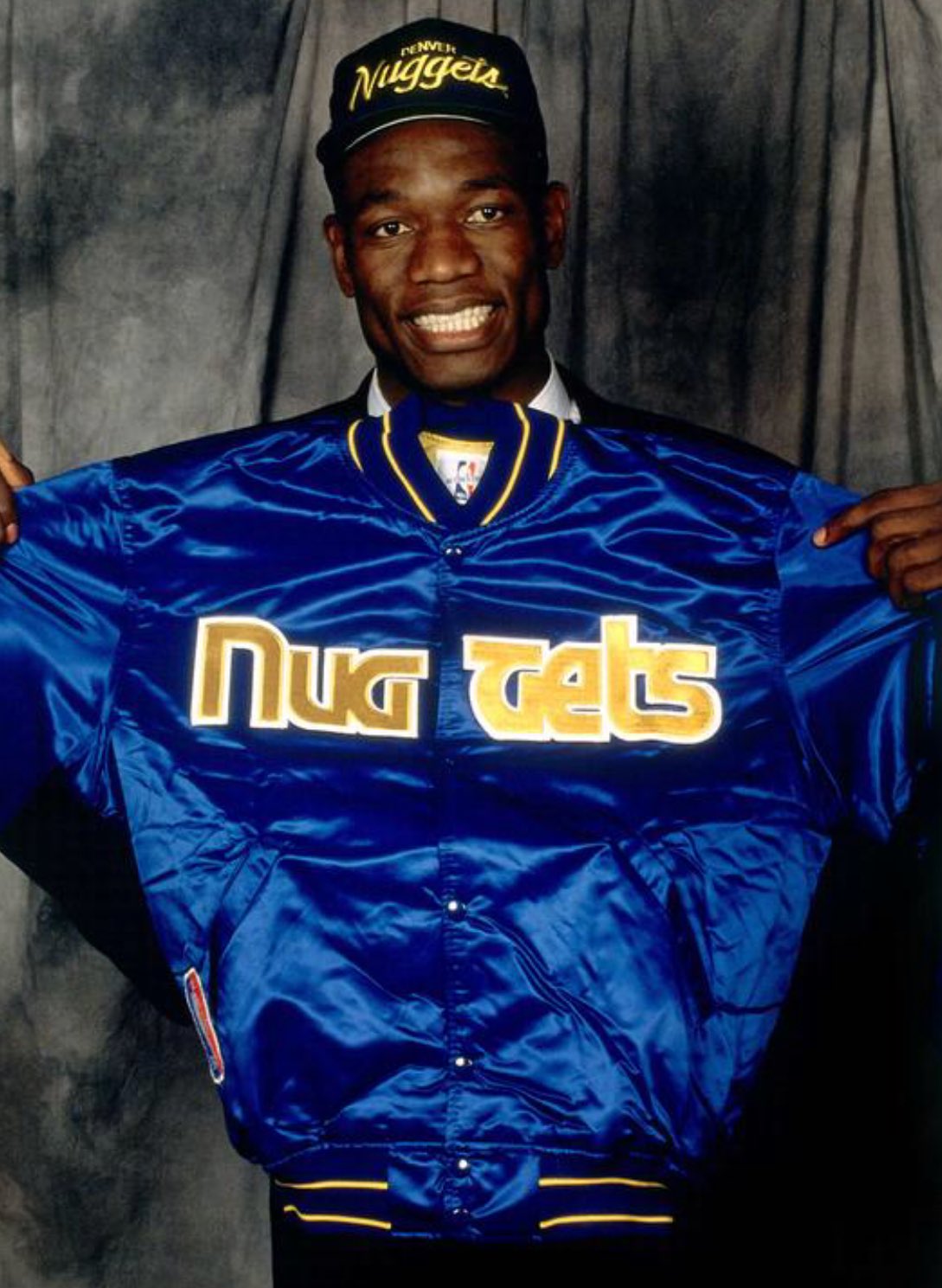 Dikembe Mutombo // Signed Denver Nuggets // 1991 Throwback Blue