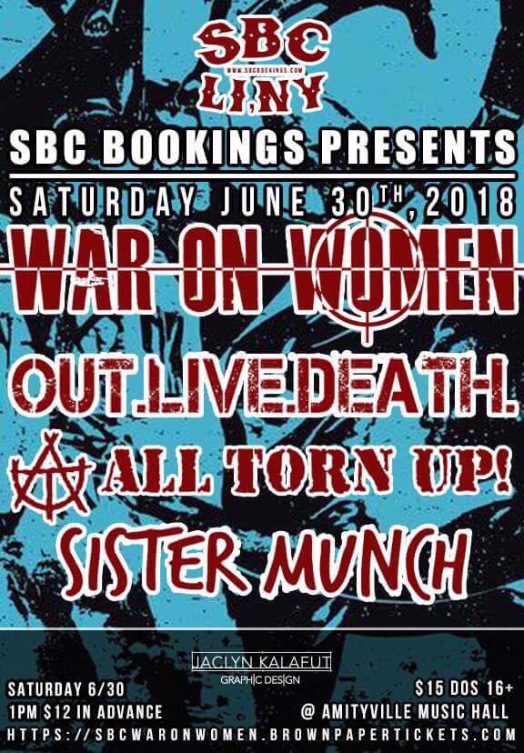 kate hoos (she/her) (@hoosatron) on Twitter photo sbcwaronwomen.brownpapertickets.com Really stoked to be heading out to see @WarOnWomxn again this weekend and that my friends <a href="/SisterMunchBand/">Sister Munch</a> and All Torn Up are opening along with Out Live Death. I'll be there shooting of course, duh! Get tix and come w me :D <a href="/SBCBookings/">SBC Bookings</a> #waronwomen sbcwaronwomen.brownpapertickets.com Really stoked to be heading out to see @WarOnWomxn again this weekend and that my friends <a href="/SisterMunchBand/">Sister Munch</a> and All Torn Up are opening along with Out Live Death. I'll be there shooting of course, duh! Get tix and come w me :D <a href="/SBCBookings/">SBC Bookings</a> #waronwomen