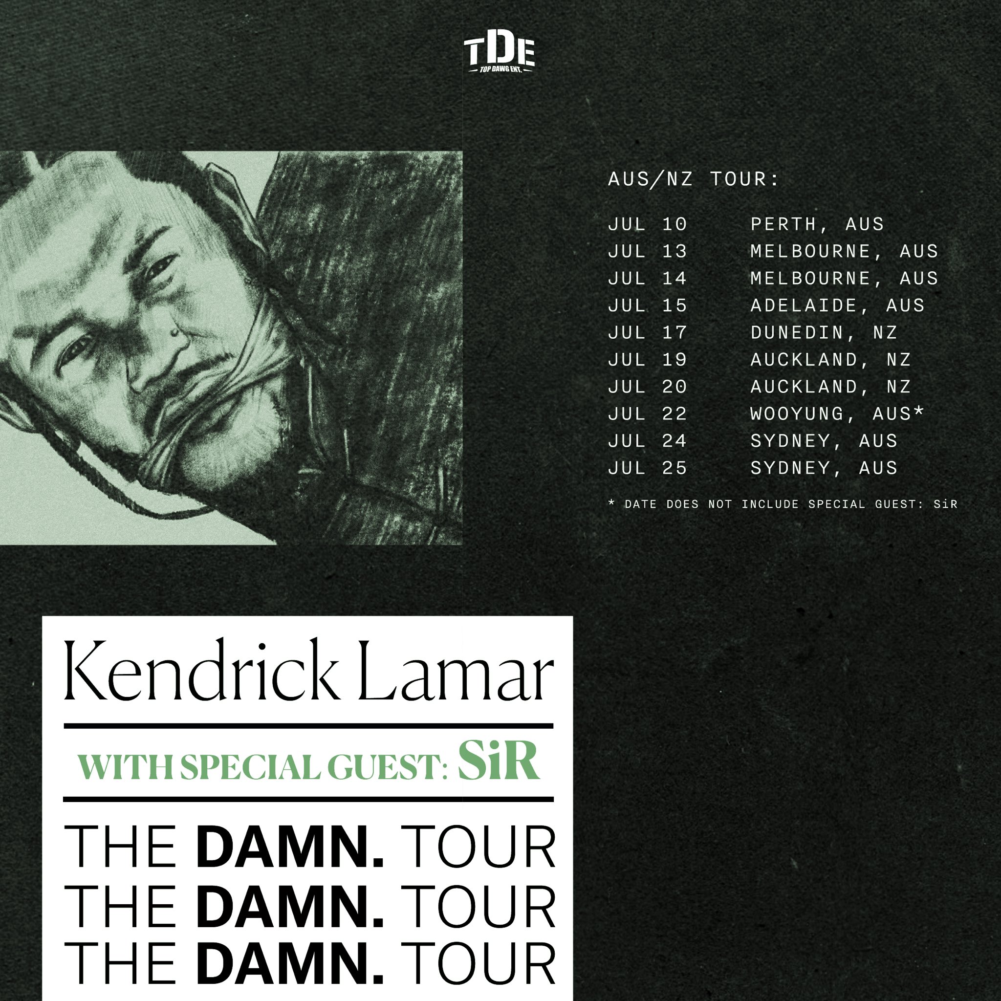 Top 82+ about kendrick lamar tour australia cool daotaonec