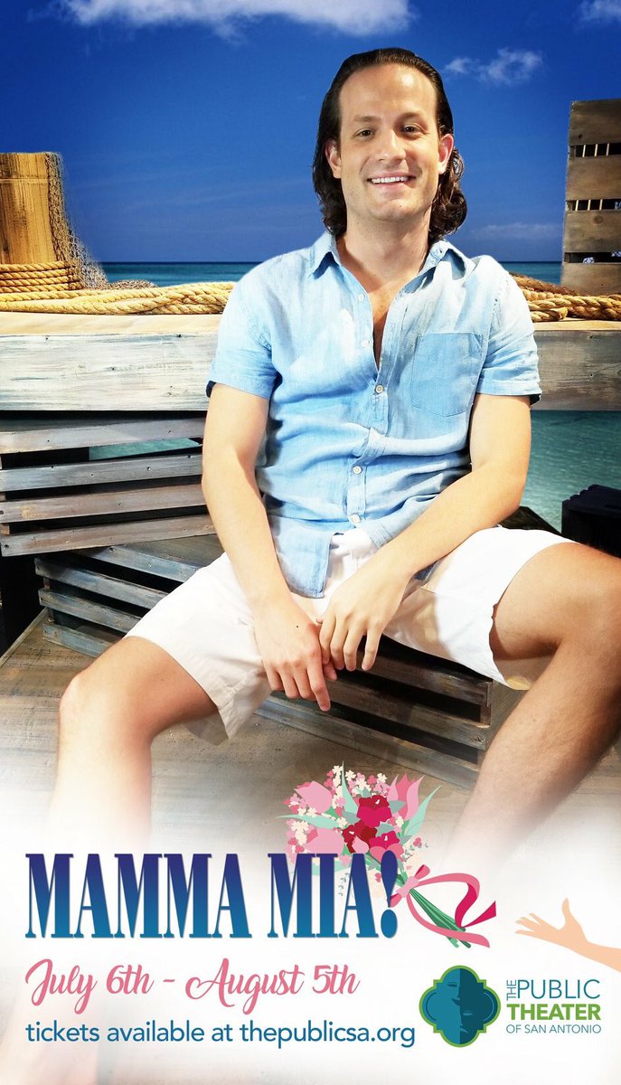 sanpedroplay's tweet photo. Introducing Nick Szoeke as Sky!

#ticketa are on sale now for #mammamia⁠ ⁠! Get your tickets today and join the biggest party to hit #SanAntonio ! 

Tickets and show info—-goo.gl/ZUN5Ln  

#MondayMotivation  #mammamia⁠ ⁠ #choreography #musical #musicaltheatre https://t.co/k9dqsbVIeb