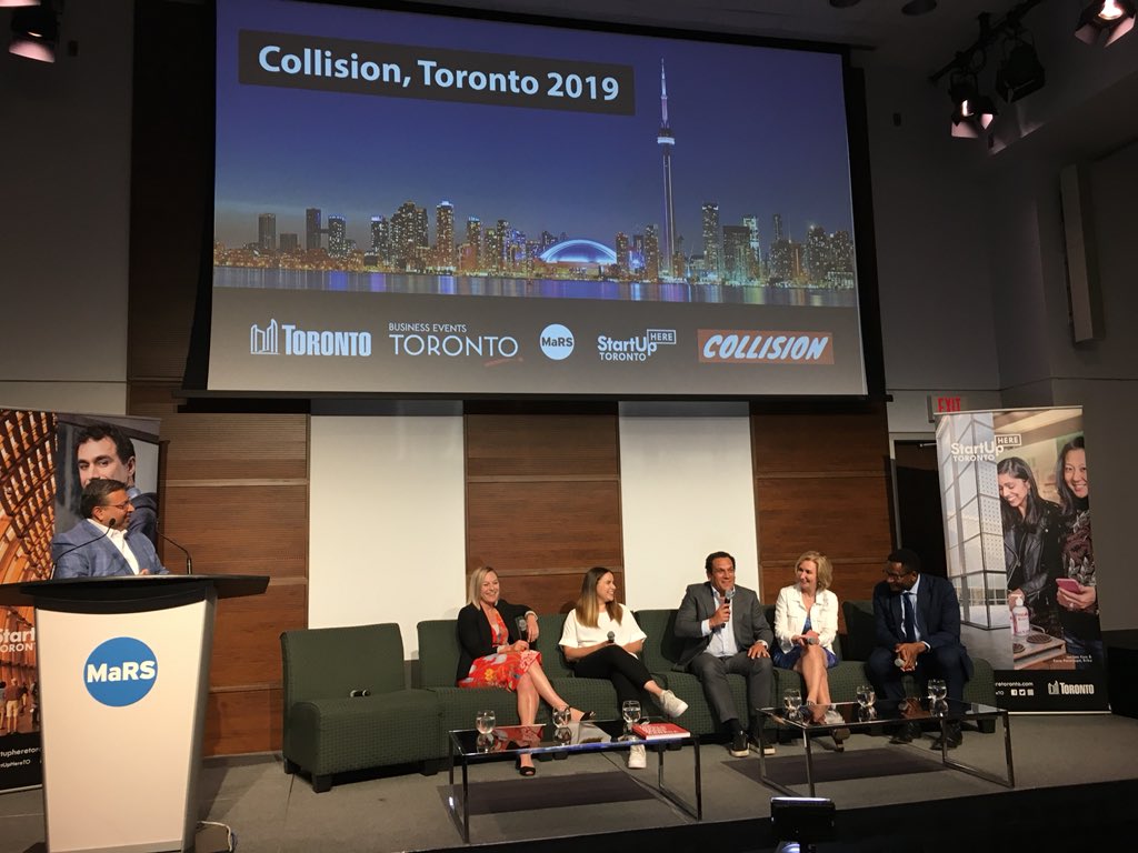 #CollisionConf <a href="/CollisionHQ/">Collision Conf</a> coming to #Toronto Get your tickets and book May 20-23 2019 at <a href="/EnercareCentre/">Exhibition Place</a> collisionconf.com Ty <a href="/paddycosgrave/">Paddy Cosgrave</a> @sunil_extreme <a href="/JohnTory/">John Tory</a> <a href="/salimteja/">Salim Teja</a> <a href="/Thompson_37/">Councillor Michael Thompson</a> @kseninja <a href="/nicoleverkindt/">Nicole Verkindt</a> <a href="/desilvajanet/">Jan De Silva</a> <a href="/WebSummit/">Web Summit</a> @startuphereTO <a href="/TorontoComms/">TorontoComms</a>