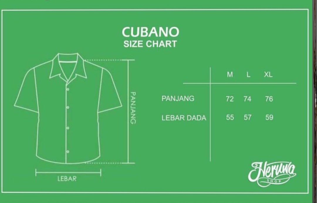 Size chart cubano Heruwashop
