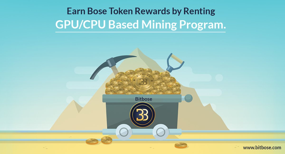 Bitbosecoin's tweet image. Earn #Bose Token Rewards by renting GPU/CPU based 
#Mining Program. 
Visit :bitbose.com/signup
telegram : t.me/bitbose 
Wp : bit.ly/2ju7tYt
#bitbose #bosetoken #buybosetokens #investments #Bitbosecoin #smartcontracts #blockchain