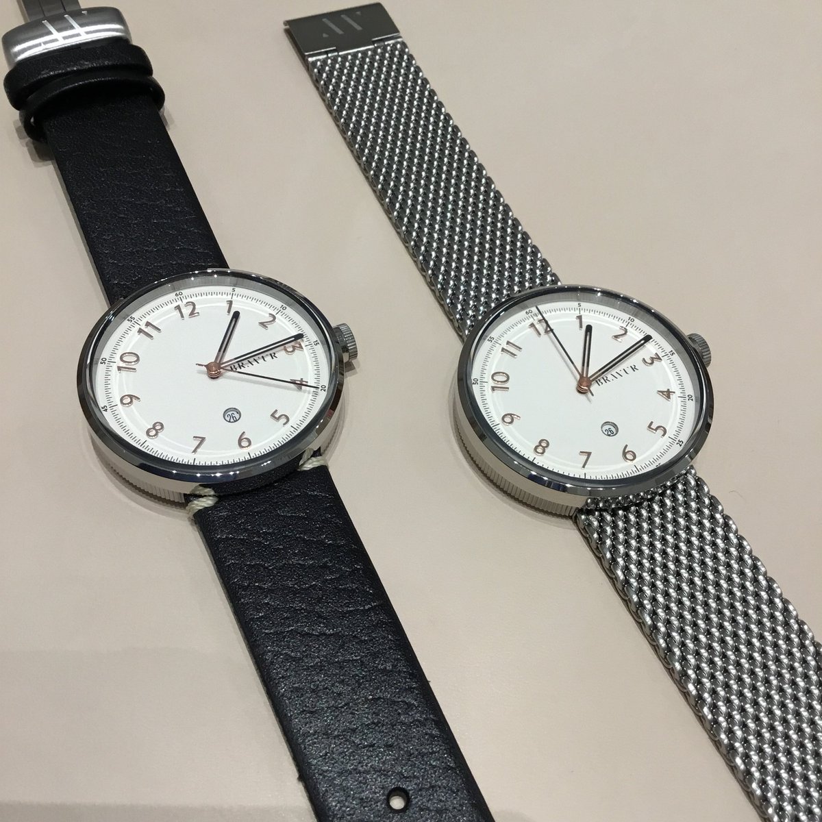 HMS_WatchStore's tweet photo. 【BRAVUR】🇸🇪

スイスメイドの他にない高級感は
手元を美しく見せます✨

#hmswatchstore #Bravur  #時計 #腕時計 #大阪 #Osaka #ルクア #LUCUA #ルクアイーレ #LUCUA1100 #伊勢丹 #ISETAN #イセタンアーバンマーケット https://t.co/wxb593hGxf