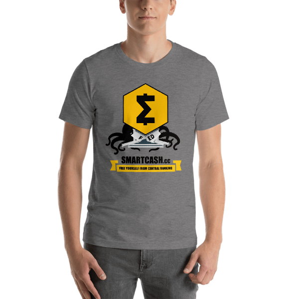 SmartieShop's tweet photo. SmartCash Liberate Short-Sleeve Unisex T-Shirt https://t.co/46tAVqrA8k https://t.co/5kRiMMNoKS