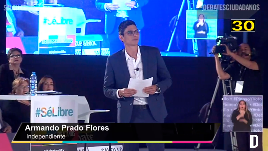 somosladmx's tweet photo. El aspirante independiente a la alcadía @Armando_Prado destacó sus propuestas para el municipio en el #DebateSaltillo. Conoce estas propuestas en https://t.co/OaRXDSMqoF #DebatesMx #PiensoYVoto https://t.co/f66Xbbubue