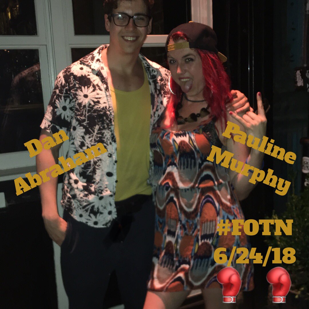 ComedyFightNYC's tweet photo. Congrats to Dan Abraham and Pauline Murphy for being chosen for the highest honor in Comedy...FIGHT OF THE NIGHT!!! Who will be next weeks, find out in person OR LIVE on Periscope!! See you in the arena... https://t.co/CKhpCiUxTJ