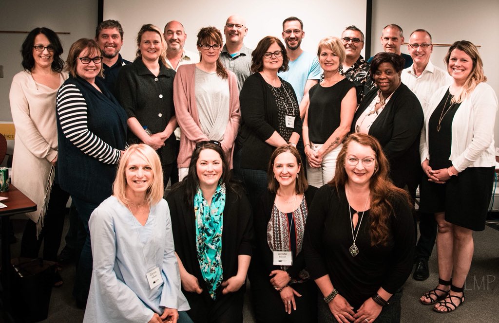 RRUExecEd's tweet photo. What a fine looking bunch of complex thinkers! Graduates from our Leading Complex Systems in Halifax last week. Next offering is in Victoria in November! #complexsystems #designthinking #yhz #yyj #RRU @CLSWESTINC @davewhittington @LauraLeeLangley https://t.co/WDMe9T94lR