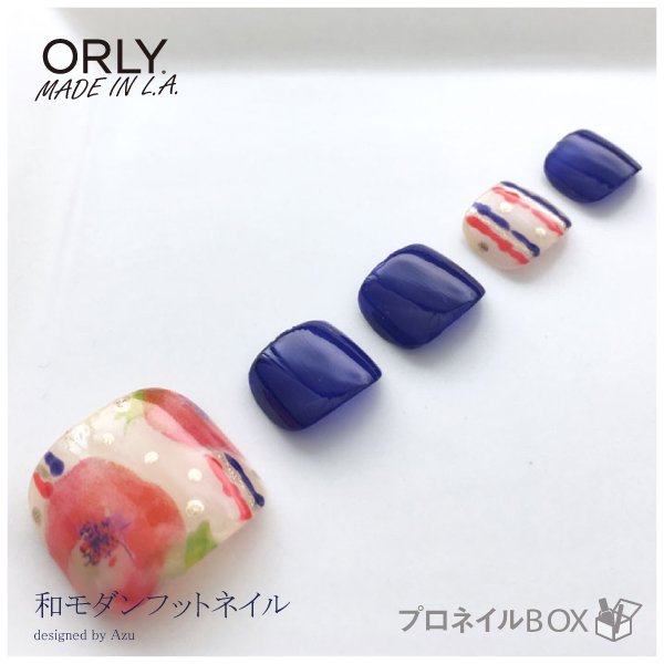 Orly Japan 世界3大ネイルブランド A Twitter 和モダンフットネイル 七夕 夏祭り 花火大会 浴衣を着る機会が増える夏に 和装 にも可愛い 和モダンフットネイル 生成り色 朱色 紺色 和風のトリコロールカラーに金箔のようなソリッドゴールドがひかえめに