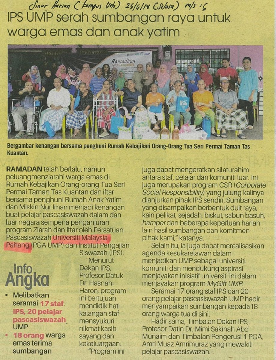 umpsamalaysia's tweet photo. #UMPSharing
Sinar Harian : IPS UMP serah sumbangan raya untuk warga emas dan anak yatim
https://t.co/k3XH00ItEl
#UMPFirstChoice #MyGiftUMP #MyCommunityUMP https://t.co/5sn1wZO20p