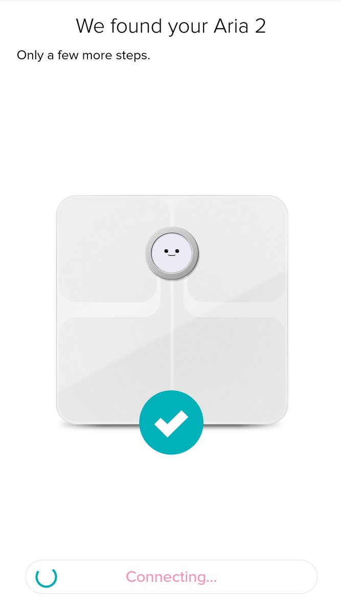 fitbit aria scale wifi setup