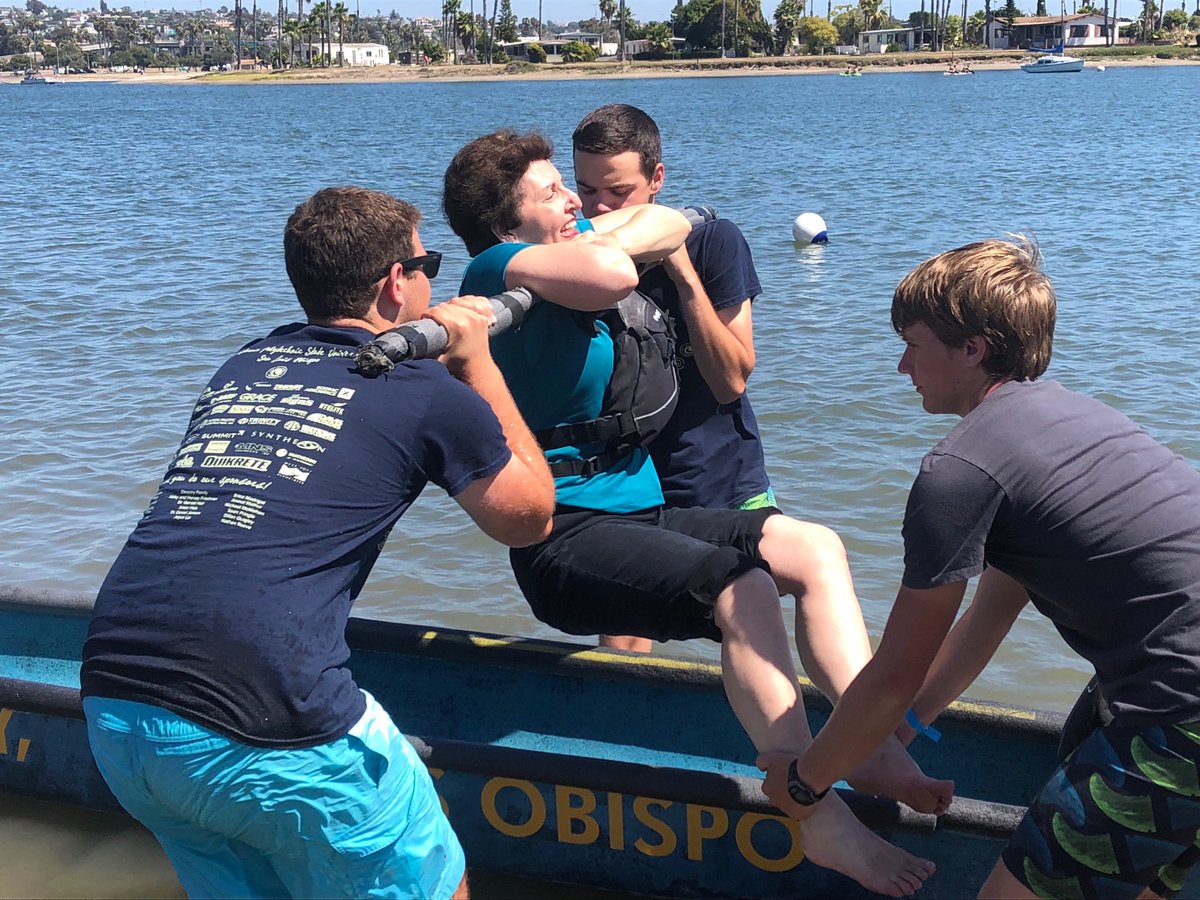 RobinKemperASCE's tweet photo. ......One has to be lifted into the canoe because the walls too thin to be “grabbed.” The ride was very smooth and both Phil and President-elect Kemper were thrilled with the opportunity.   Somehow Phil got out of all the work of paddling.  #concretecanoe @ascetwitter https://t.co/4tV2LwVnUv