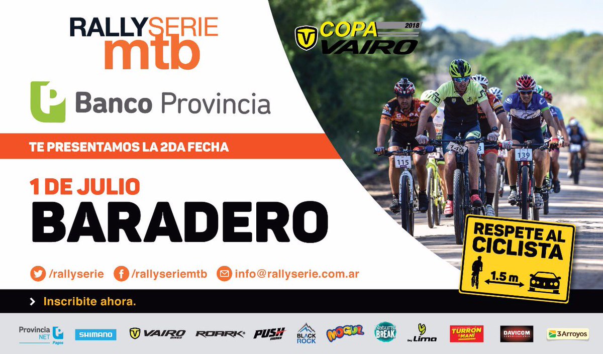 rallyserie's tweet photo. Este domingo se larga la fecha #2 Rallyserie Banco Provincia Copa Vairo 2018!  Inscribite online hasta el jueves https://t.co/xJwC7CPScz https://t.co/6obPV5FgG2
