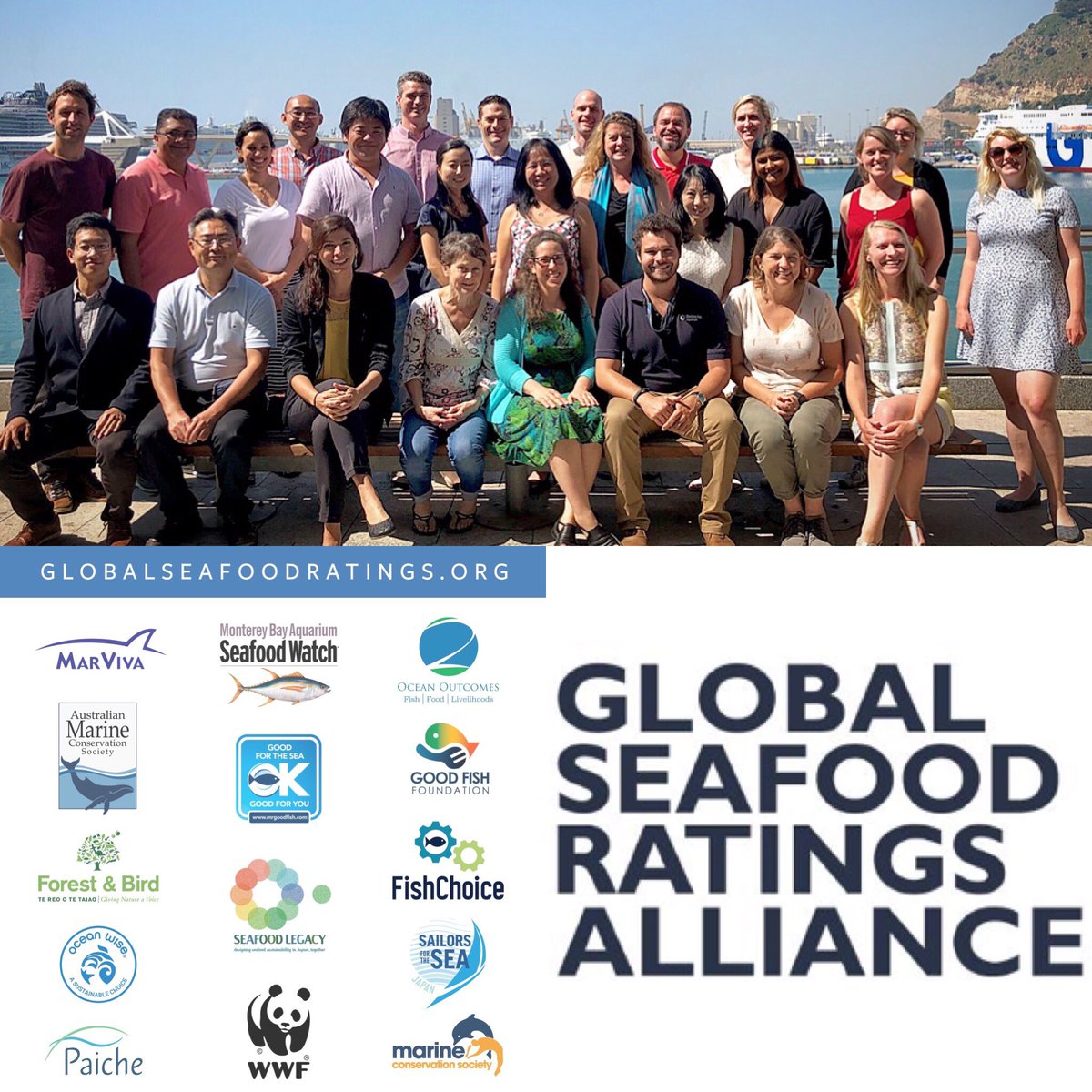 PeTiEoPoLiS's tweet photo. Great work trip to Barcelona, Spain w/ @seafoodwatch attending the @SeawebSummit and an annual meeting with the #GlobalSeafoodRatings alliance—a coalition of 13 other seafood rating orgs from around the world. Awesome to connect w/ international counterparts 🌎#swss18 #Barcelona https://t.co/hIZQiLQtam