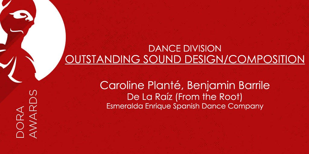 DoraAwards's tweet photo. Outstanding Sound Design / Composition (DANCE) #2018DoraAwards #DoraAwards #TorontoTheatre #Congratulations https://t.co/AT72Dgx2yU