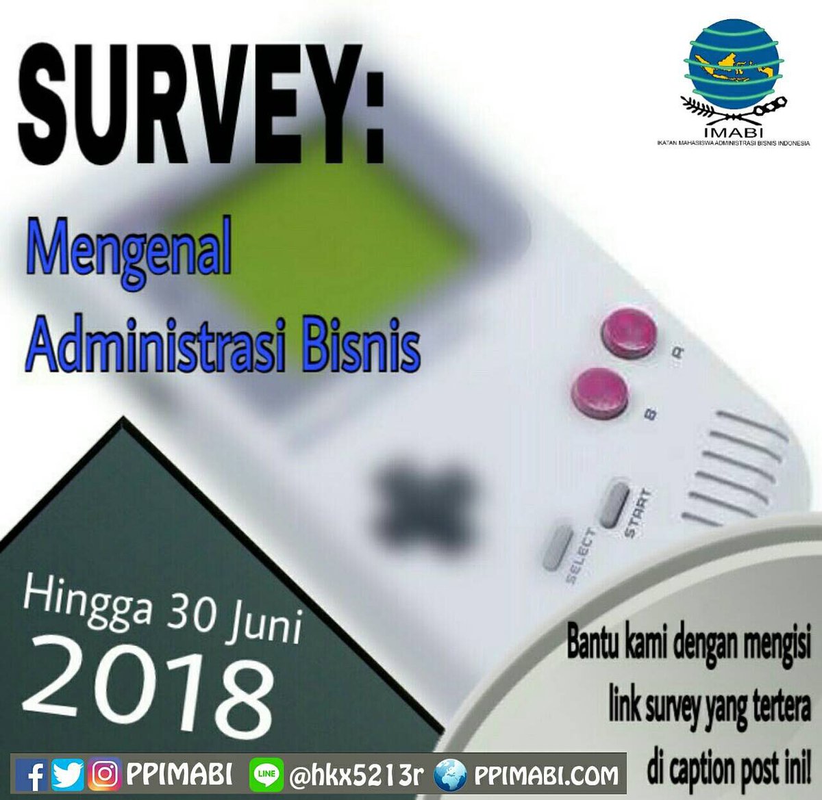[ MENGENAL ADMINISTRASI BISNIS ]

Berikut link survey:
docs.google.com/forms/d/e/1FAI…

Terimakasih atas bantuannya.

Salam IMABI
GO Bisnis GO! 

#MedioST
#Karsanusa
#IMABInesia
#IMABI2018