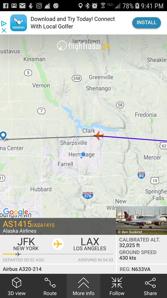 bryguybtb's tweet image. #Techbology is great. When you&apos;re #fishing and see a plane in the sky and be able to know everything about it just like that....
#FlightRadar24