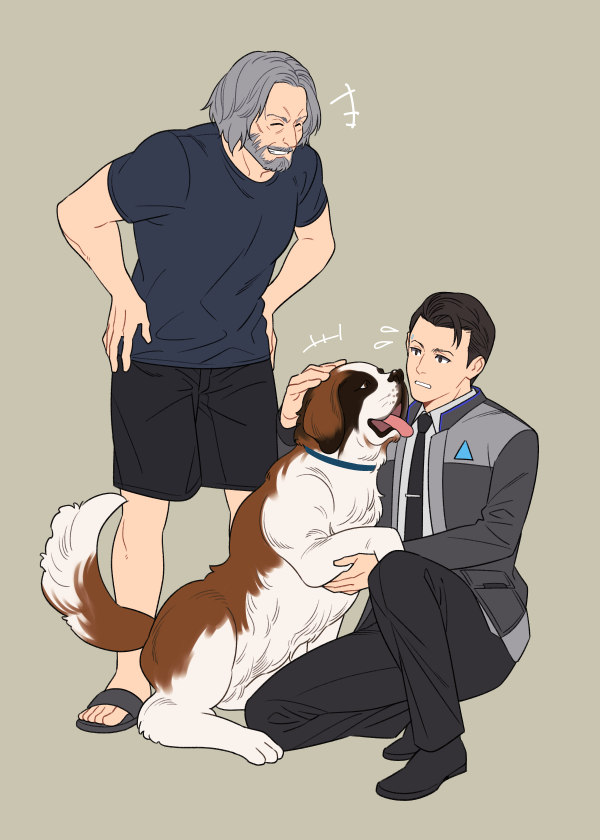 ハンクとコナー(スモウもいるよ)#DetroitBecomeHuman 