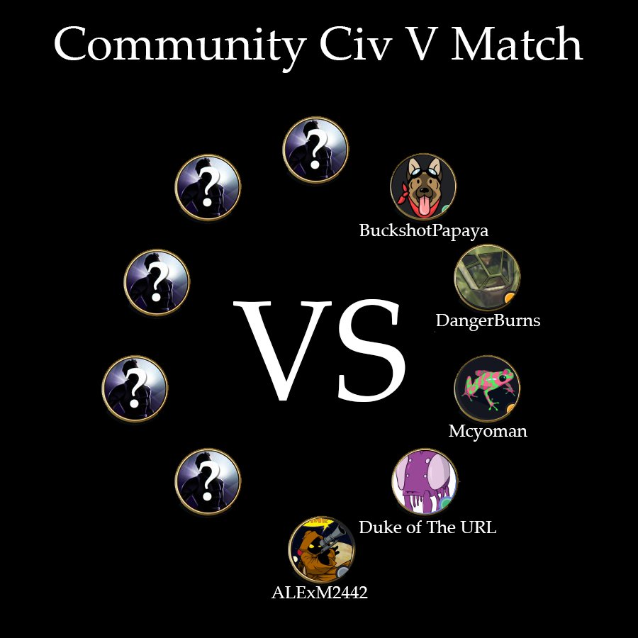 RT_Servers's tweet photo. Hey y'all, starting tomorrow at 7 pm CST I will be hosting a daily game of CIV 5.  For 2 hours every day until Sunday, 10 contestants will battle it out to see who is the best Civ!

If you want to join the game send me a message on Discord:
https://t.co/VTqrBBELKs
-DangerBurns https://t.co/rmmlpOaG76