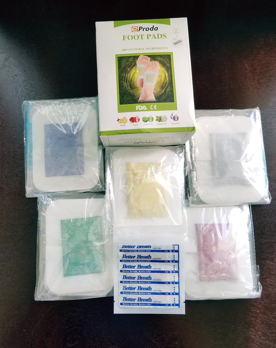born2impress's tweet photo. Ad: The  eProda foot pads, come in a pack that includes 5 different #aromatherapy pads. Ginger, Rose, Green tea, Peppermint, and lavender. They are meant to be used at night time while you sleep. https://t.co/9cBQDoKfV6 #foothealth https://t.co/bgWI4HCaho