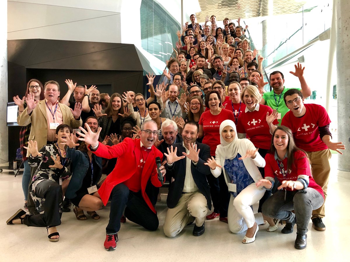 hackinghealth's tweet photo. And it's a wrap! #Designjam with @MosaicHEC. Thank you @ChuSteJustine for being the perfect host! #healthcare #solution #creative #innovation https://t.co/AfsVfIFILf