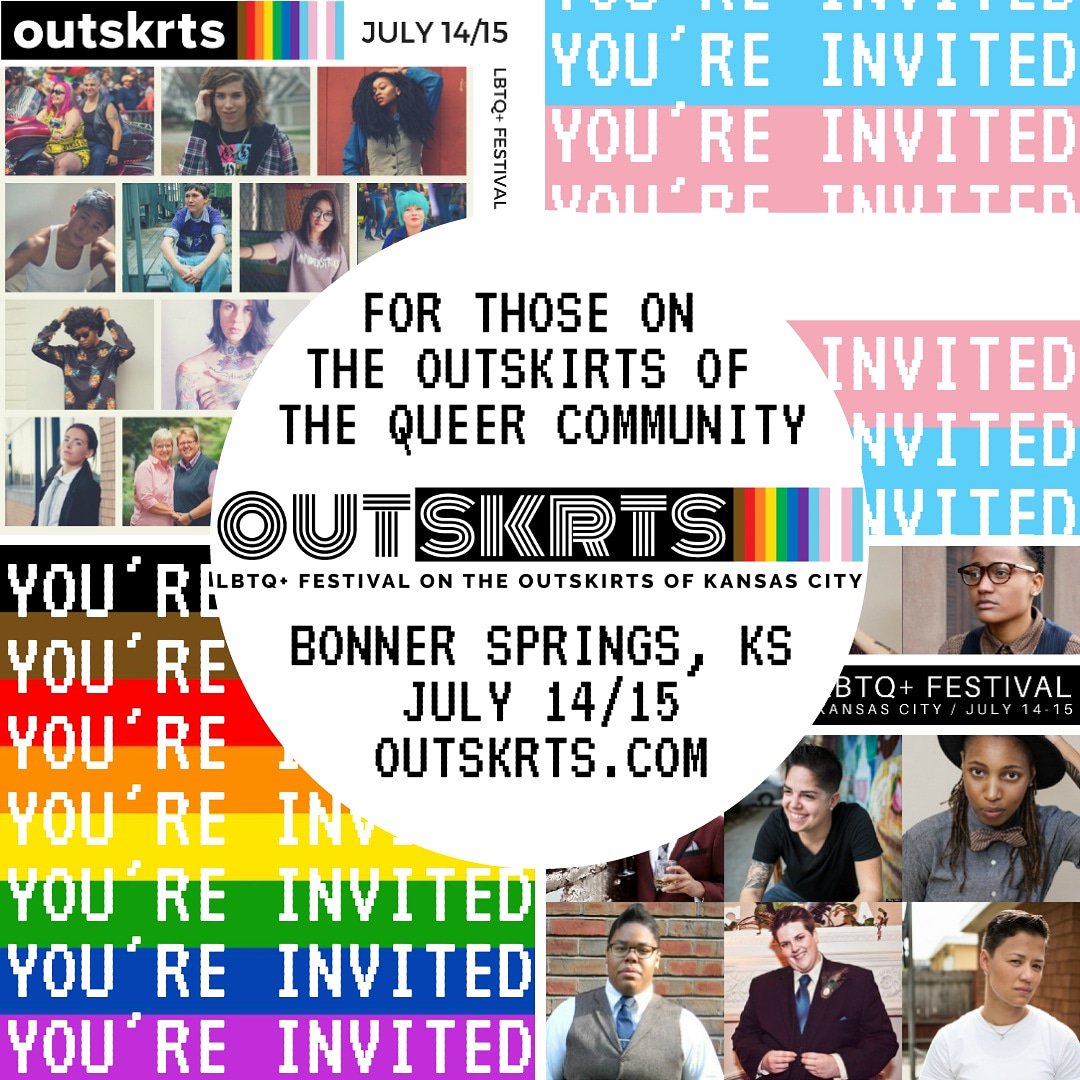 outskrtskc's tweet photo. Outskrts is an outdoor, non-profit, homegrown festival for those on the outskirts of the queer community. Celebrate each other on the outskirts of Kansas City. July 14/15. https://t.co/Vuu1nTA81M // #queer #lbtqplus #kansascity https://t.co/Ql0h7FkA0u