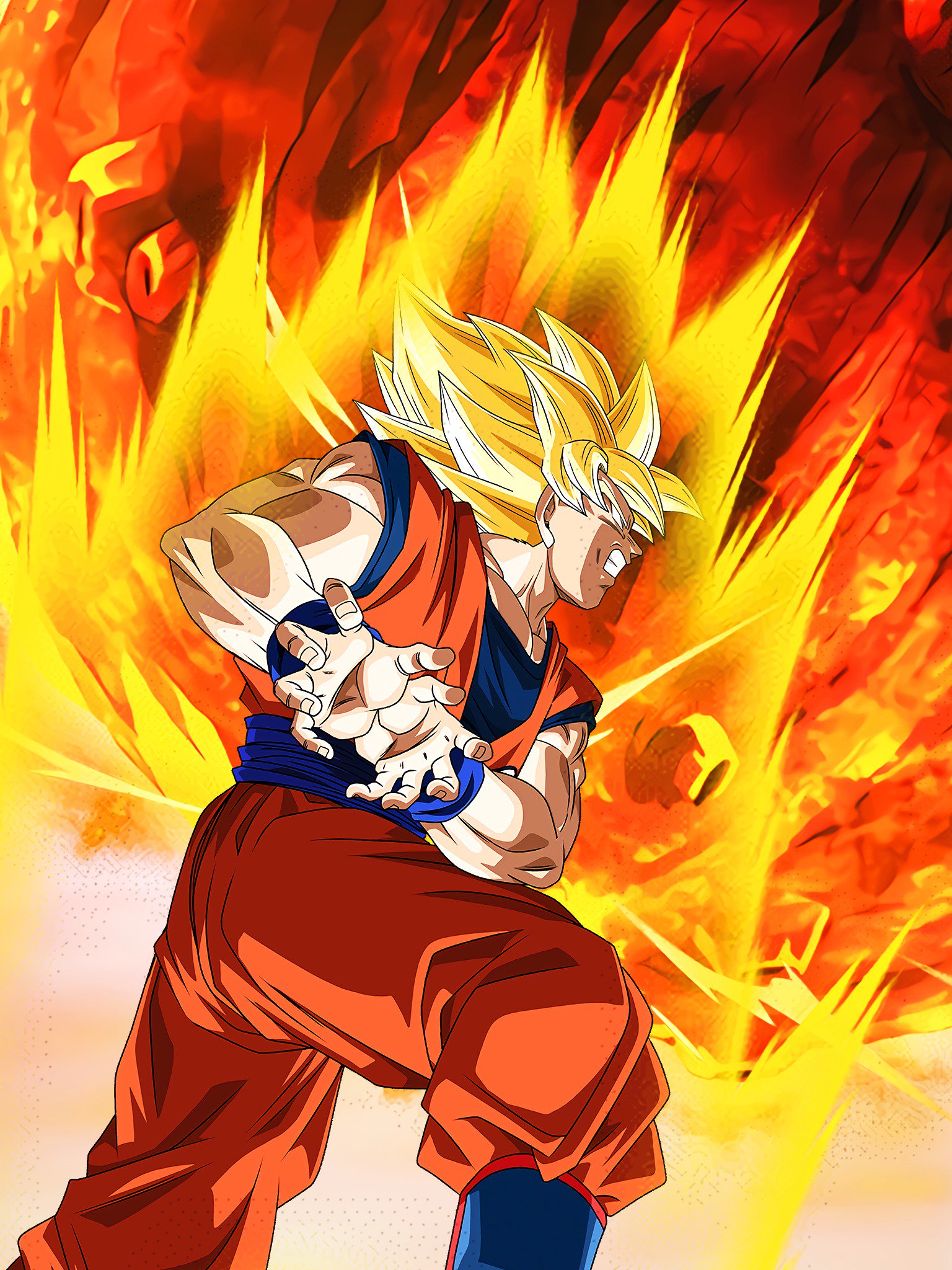 Hydros on X Here is the full HD version of the Pull Down Screen with Base Form and Super Saiyan Goku Could make for a nice wallpaper DokkanBattle Goku Pull Animation