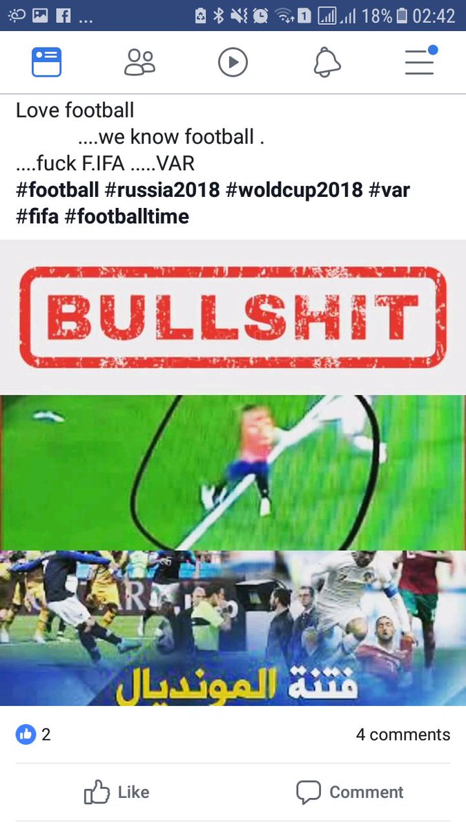 Redben47's tweet photo. Fifa is racist, is corrupted, referees too are corrupted, 
The Var only for the big teams
The var is bullshit if it's not fair
Fuck you fifa
W have never seen a goal like this for españa, the ball was out and it's a goal kick
@FIFAcom @FIFAWorldCup https://t.co/QA9Cl2wGY5