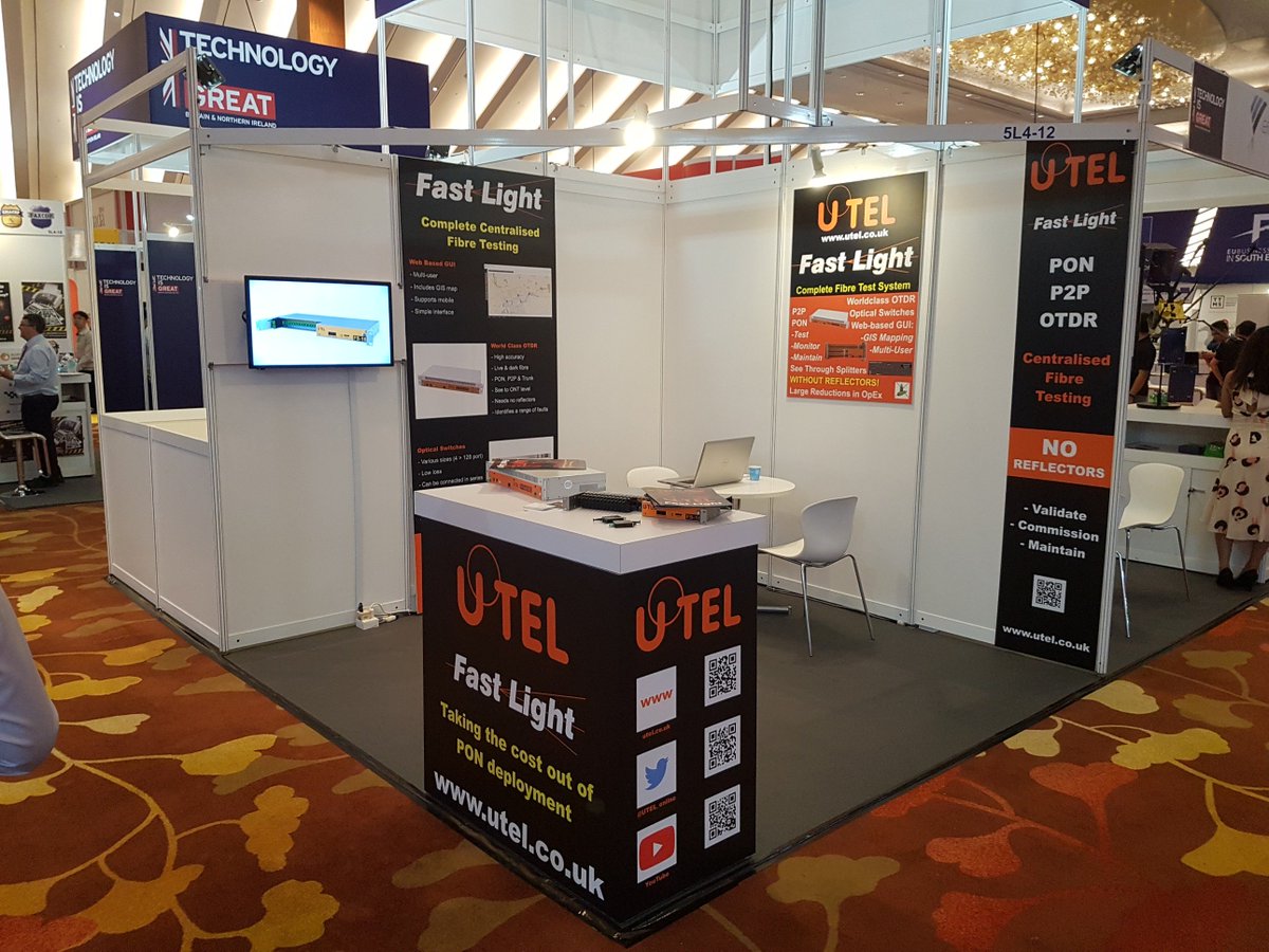 UTEL_online's tweet photo. Day one let's GO!!

come and discuss how our FastLight system is transforming  centralised fibre network testing.  Stand 5L4-12

@ConnecTechAsia  #communicAsia #ConnecTechAsia #NXTAsia @marinabaysands conference centre,  Singapore https://t.co/dcrLJgmTor