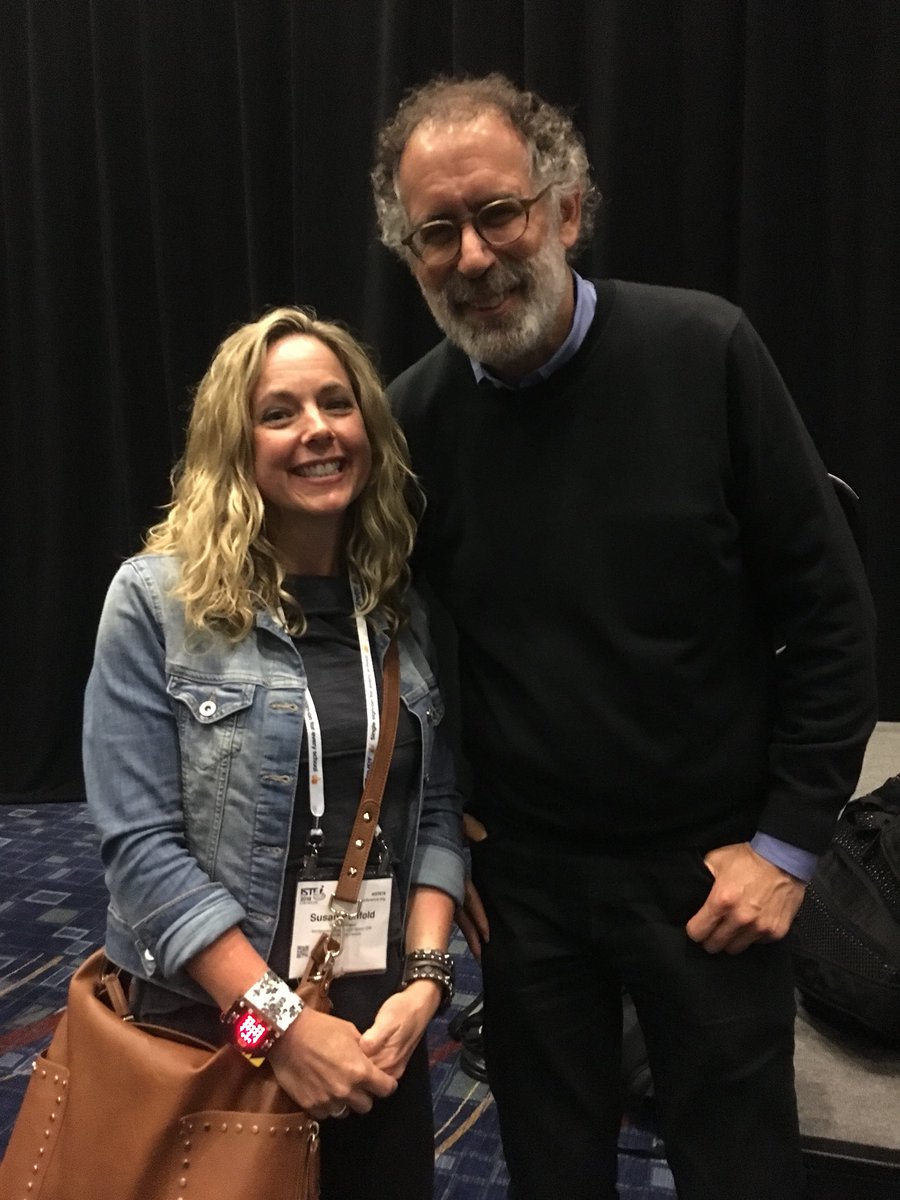 I totally fangirled over Mitch Resnick today, but who wouldn’t? <a href="/mres/">Mitchel Resnick</a> #iste18