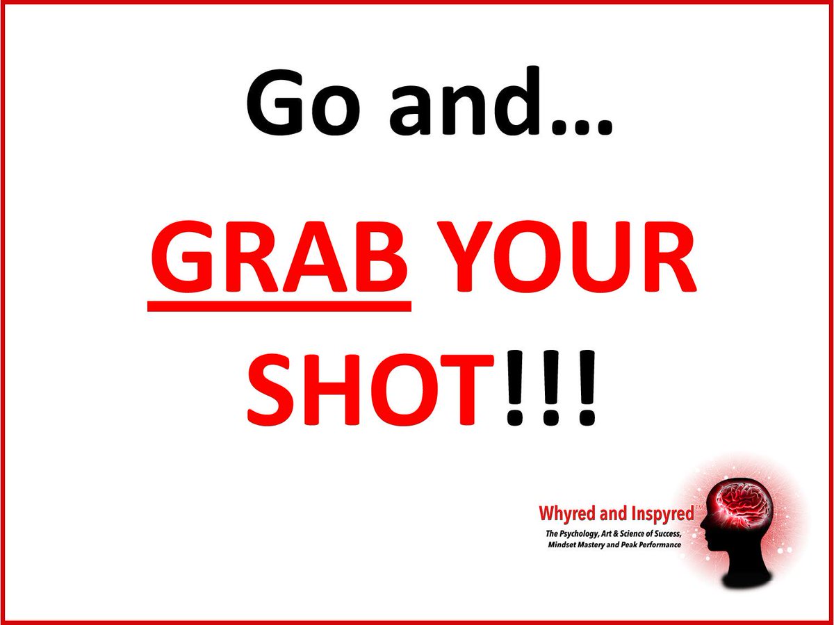 garyaferraro's tweet photo. https://t.co/eKJzb3XDKf

YOU SAY YOU WANT "YOUR SHOT"???  

Your "Shot" Is NOT Something You WAIT For or HOPE For Somebody Else or Something Else To "Give" You...GO TAKE IT and OWN IT - YOURSELF!!! GO and GRAB YOUR SHOT!!!

Get Your Brain In a PEAK STATE To Grab Your Shot! https://t.co/MA1cnqYkew