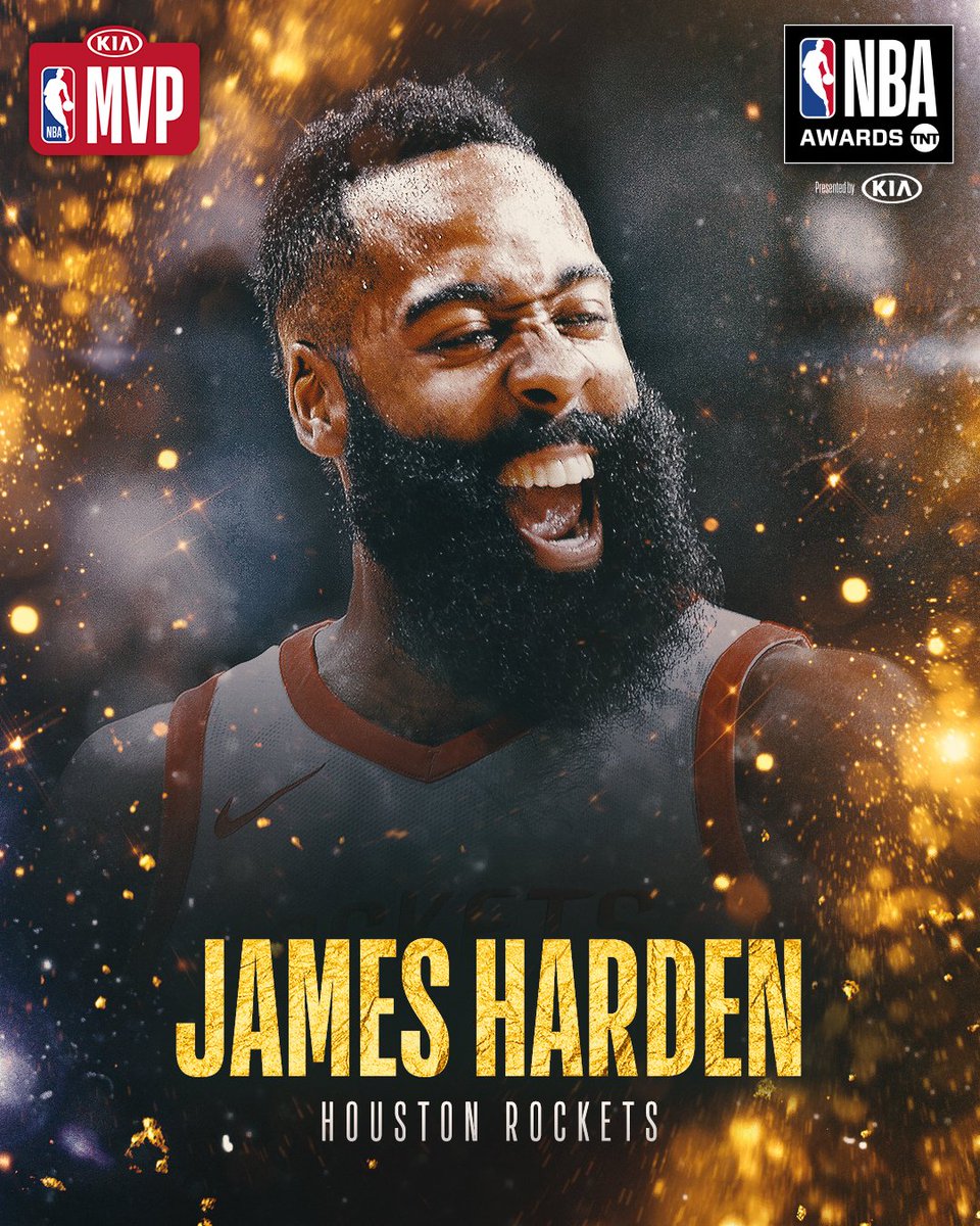 The 2017-2018 #KiaMVP is… @JHarden13! #NBAAwards