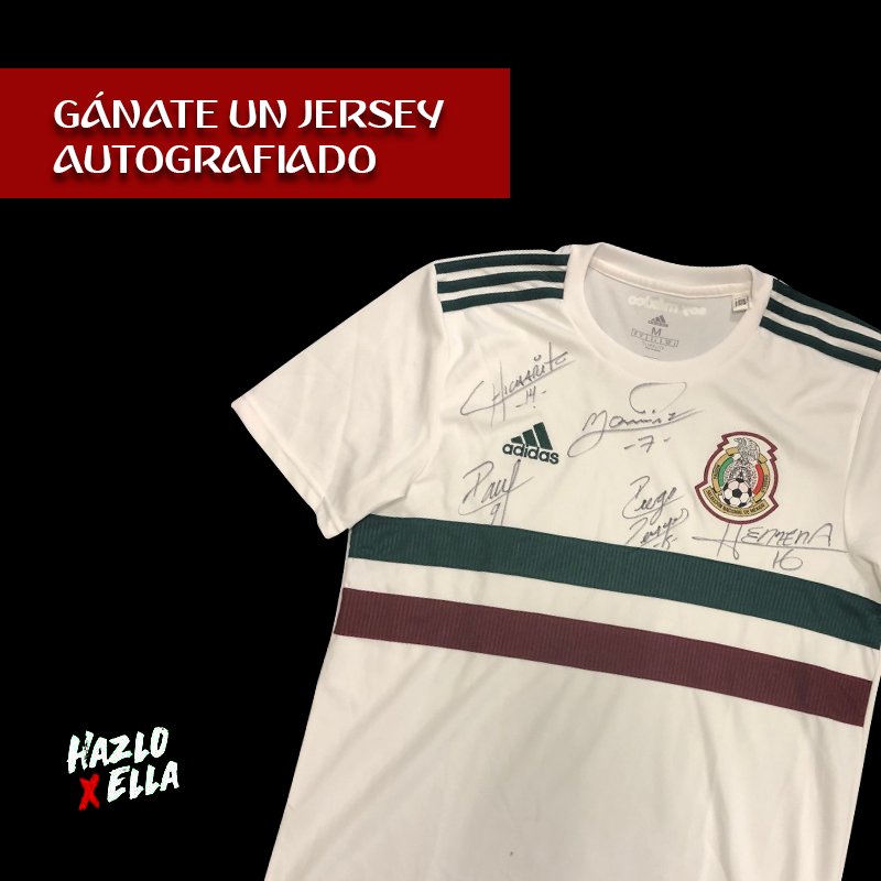 InvictosSomos's tweet photo. ¡¡DINÁMICA JERSEY DE MÉXICO AUTOGRAFIADO POR LOS JUGADORES!!

1. Dar RT a este tuit.
2. Seguir a @InvictosSomos.
3. Responde a este tuit con tu mejor recuerdo de la Selección de México. La respuesta debe incluir el HT: #HazloXElla 
 
Ganador: 26 de junio 10:00 pm (centro México). https://t.co/j65sp5NAct