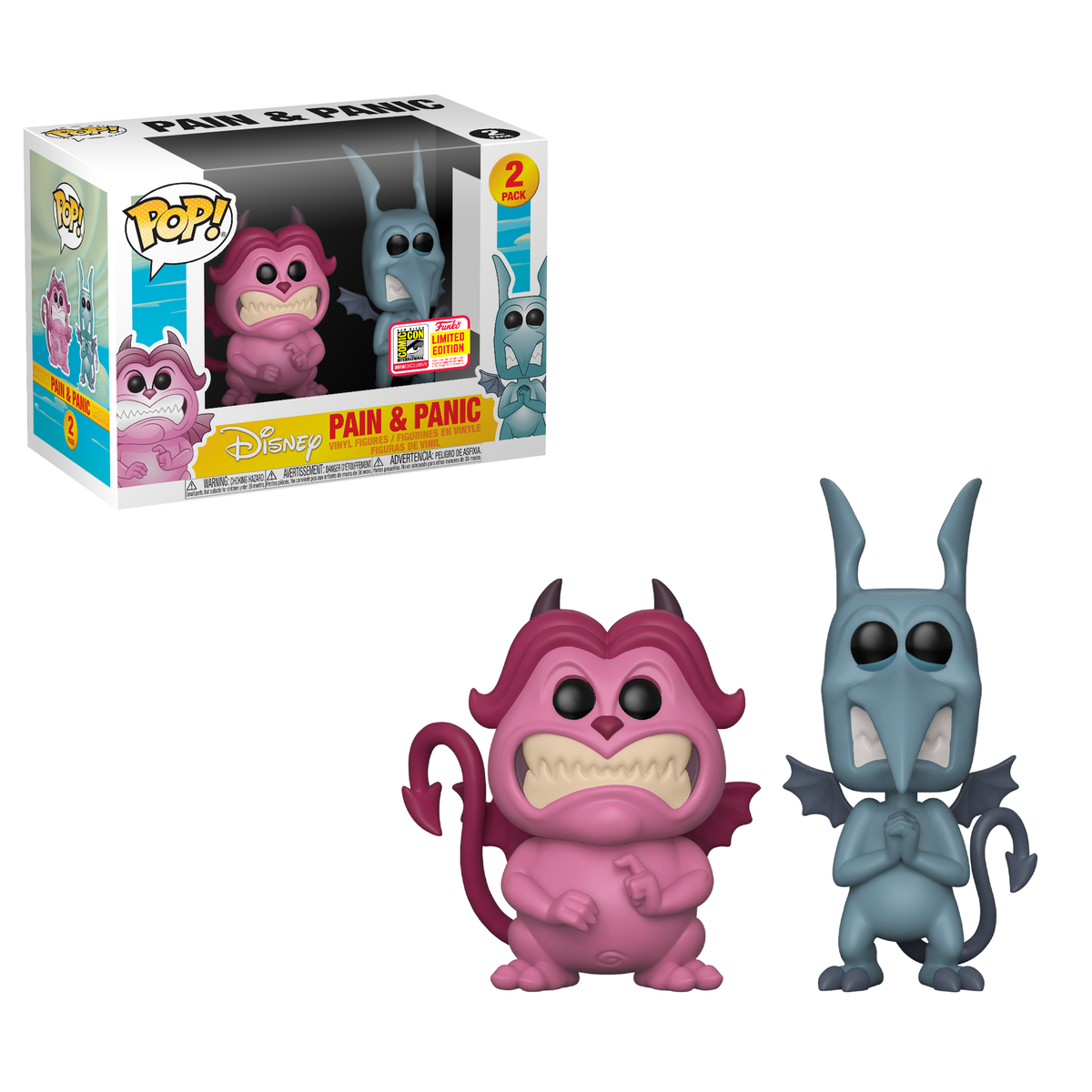 Funko's tweet photo. RT &amp; follow @funko for the chance to win an #SDCC 2018 exclusive Pain and Panic Pop! 2-pack! https://t.co/KzdHoBTW1Q