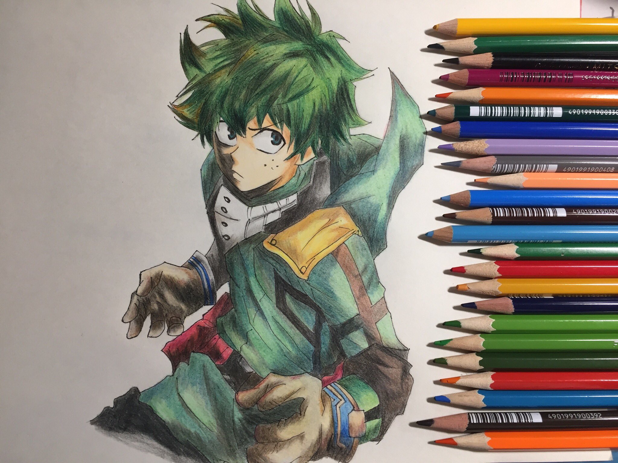 Libro 色鉛筆でデク描きました 緑谷出久 デク ヒロアカ 僕のヒーローアカデミア 色鉛筆 アナログ絵 イラスト 絵描きさんと繋がりたい アナログ絵描きさんと繋がりたい T Co Tw073kaezz Twitter