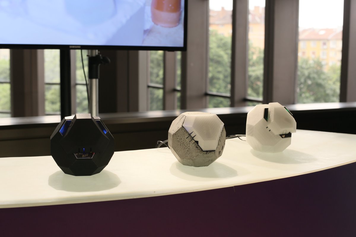 STARTSEU's tweet photo. [STARTS EVENT] Come and visit our STARTS exhibition at the #DigitalAssembly2018 in Sofia ! 7 art/tech prototypes to discover @WEARsustain @RTorre #STARTSEU https://t.co/jYh7LBzFqC https://t.co/giMlDEkRtM