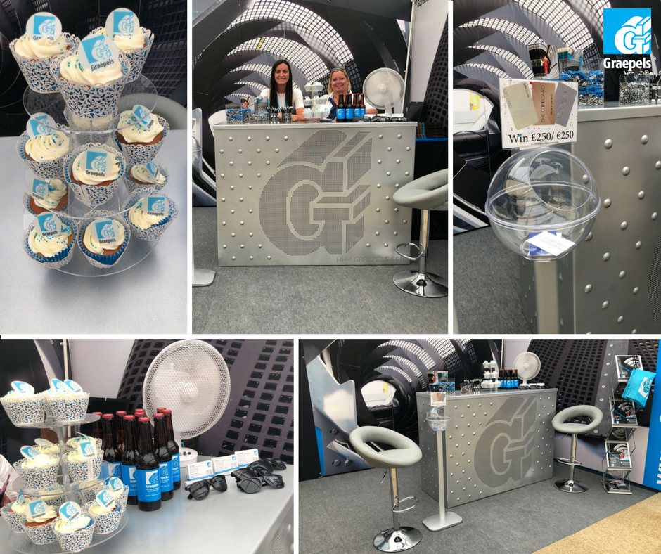 Graepels's tweet photo. In case you're looking for our stand at @hillheadshow, we're the ones with the cupcakes, beers, footballs and sunnies ��� all essentials for the glorious weather we're having ☀️ come say hello to us at Stand PC18 😊⚽️🍻 #Hillhead18 #Graepels #StandPC18 https://t.co/uJ7BcN4se6