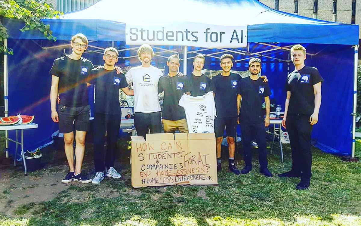 andrewfunkspain's tweet photo. Great experience speaking with AI students at Imperial College about how we can speed up the process of ending homelessness #HomelessEntrepreneur #AIForGood https://t.co/24DRzwMAuk