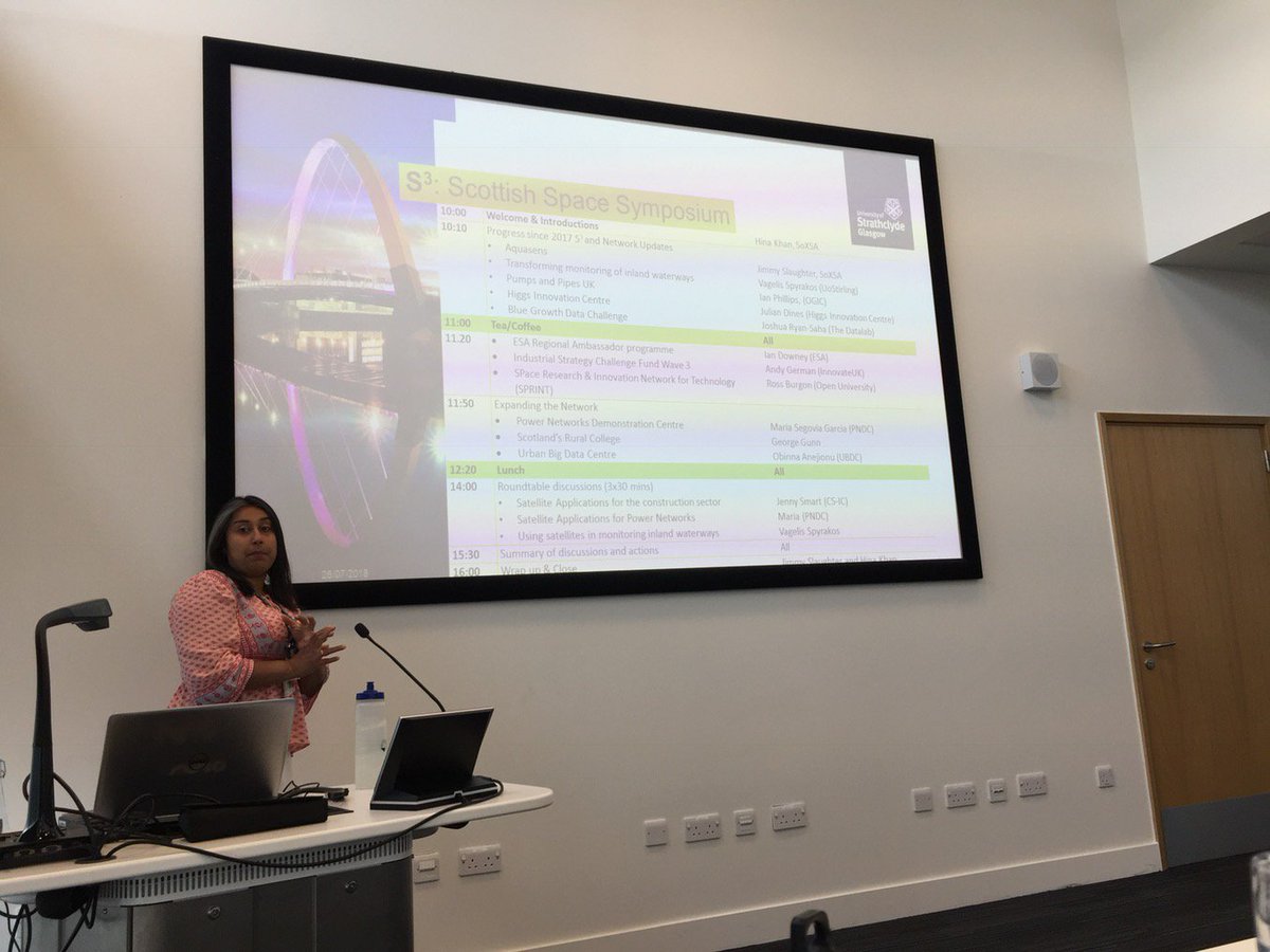 Hina Khan@SoX_SA launches Scottish Space Symposium 2018.